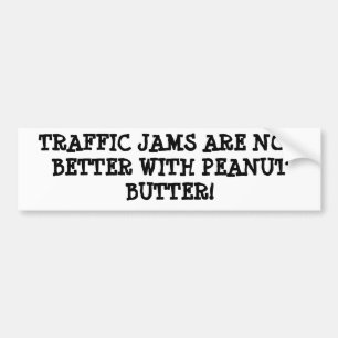 Peanut Butter en (verkeer) Jam Bumpersticker