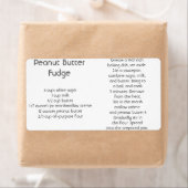 Peanut Butter Fudge Etiket (Insitu)