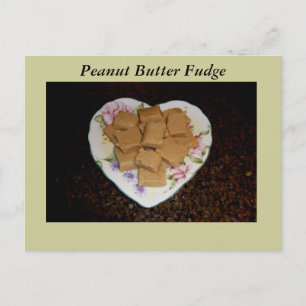 Peanut Butter Fudge Recipcard Briefkaart