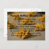 Peanut Butter Haystacks Briefkaart (Voorkant / Achterkant)