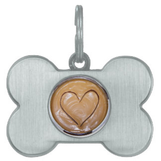 Peanut Butter Heart Huisdieren Naamplaatje