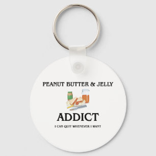 Peanut Butter & Jelly Addict Sleutelhanger