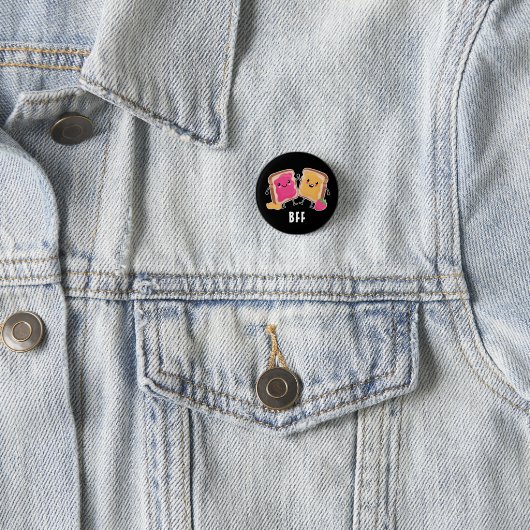 Peanut Butter + Jelly: BFF Funny Ronde Button 3,2 Cm (In situ)
