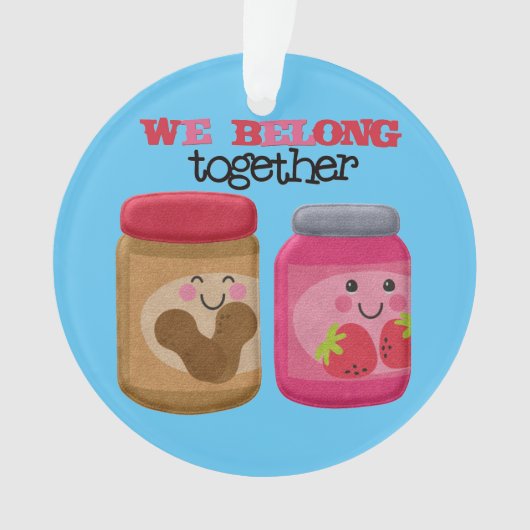 Peanut Butter & Jelly-kerstversiering Ornament (voorkant)