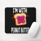 Peanut Butter Jelly Matching Couples Halloween Fun Muismat (Met muis)