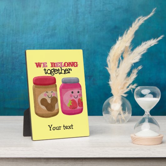 Peanut Butter & Jelly Photo Plaque Fotoplaat (Zijkant)
