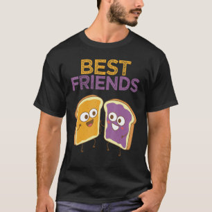 Peanut Butter Jelly Sandwich Bijpassend BFF Voedse T-shirt