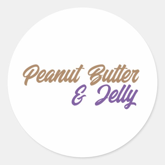 Peanut Butter & Jelly Sticker (Voorkant)