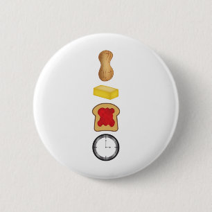 Peanut Butter Jelly Time Verticaal Ronde Button 5,7 Cm