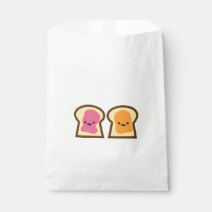 Peanut Butter & Jelly Toast Friends Favor Bag Bedankzakje