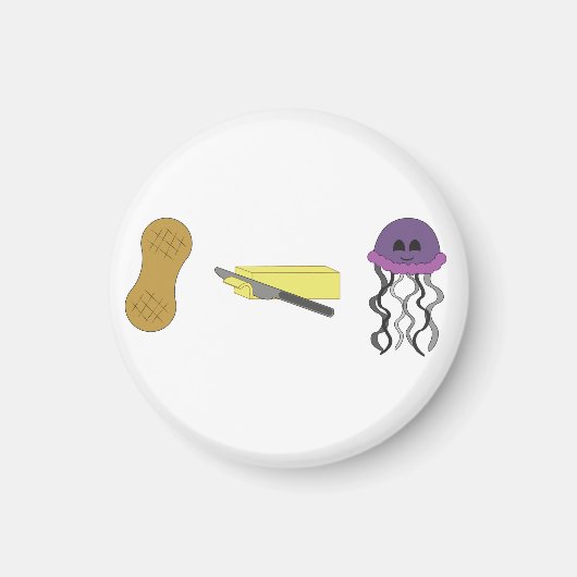 Peanut Butter Jellyfish Magnet Magneet (Voorkant)