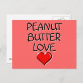 Peanut Butter Love Briefkaart (Voorkant / Achterkant)