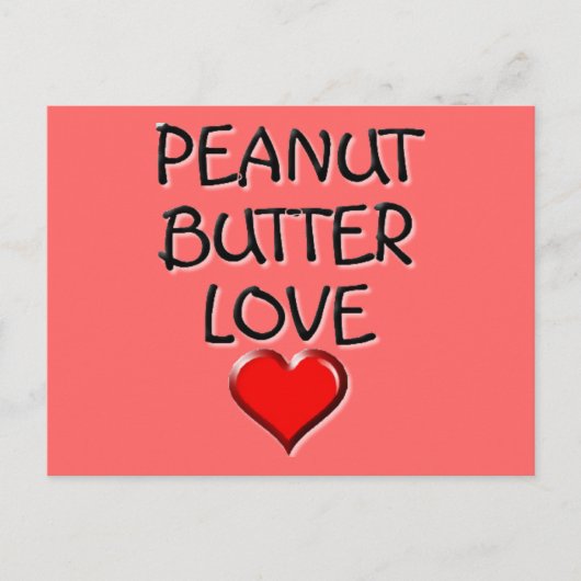 Peanut Butter Love Briefkaart (Voorkant)