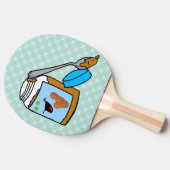 Peanut Butter Lover Ping Pong Paddle Tafeltennisbatje (Zijkant)