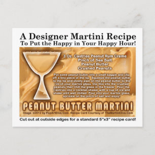 Peanut Butter Martini Recipe Briefkaart