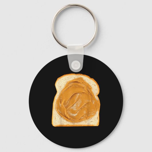 Peanut Butter On Bread Slice Costume Halloween Foo Sleutelhanger (Voorkant)
