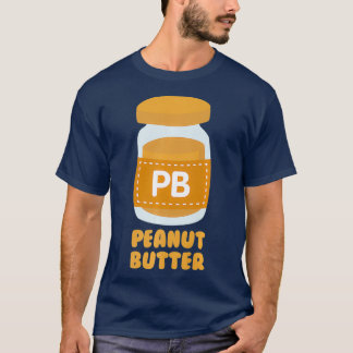 Peanut Butter PB  J Jelly Twins Couples Best T-shirt