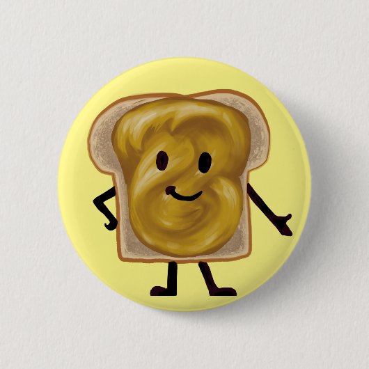 Peanut Butter Sandwich Buddy Ronde Button 5,7 Cm (Voorkant)