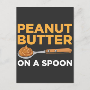 Peanut Butter Spoon Foodie Breakfast Briefkaart