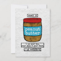 Peanut Butter Wenskaart - Funny Food
