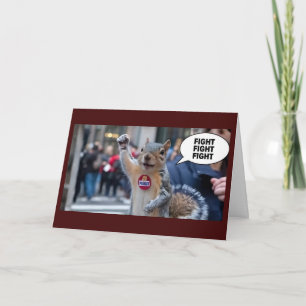 Peanut de Eekhoorn Grappige Conservatieve Kerst Kaart