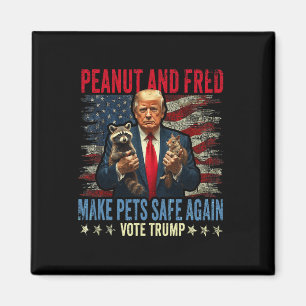 Peanut en Fred maken huisdieren weer veilig Trump  Magneet