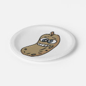 Peanut Face Papieren Bordje (Gekanteld)