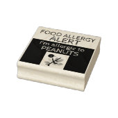 Peanut Food Allergy Alert Rubberstempel (Stempel)