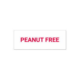 Peanut Free Allergy Friendly Zelfinktende Stempel