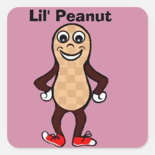 Peanut Little by Emmamm Afbeeldingen Vierkante Sticker