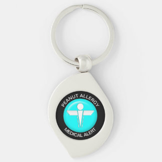 PEANUT Medical Alert Metal Sleutelhanger