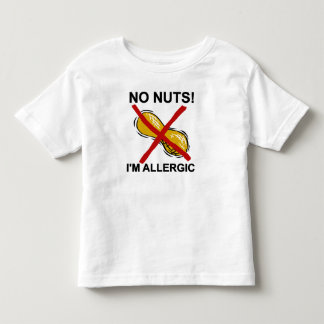 Peanut NO Nuts Ik ben allergisch Kinder Shirts