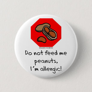 Peanut Stop! Ronde Button 5,7 Cm