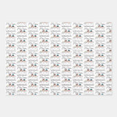 Peanuts | 3 persoons sneeuwman inpakpapier vel (Voorkant 2)