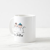 Peanuts | 3 persoons sneeuwman koffiemok (Voorkant links)