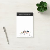 Peanuts | 3 persoons sneeuwman post-it® notes (Kantoor)