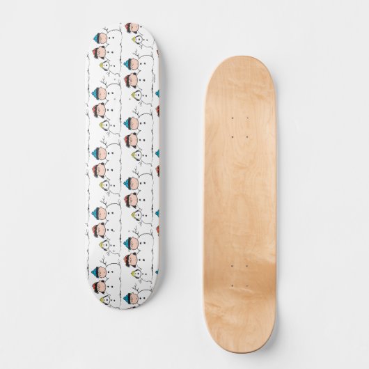Peanuts | 3 persoons sneeuwman skateboard (Voorkant)