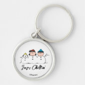 Peanuts | 3 persoons sneeuwman sleutelhanger (Voorkant)