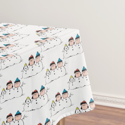 Peanuts | 3 persoons sneeuwman tafelkleed (Voorbeeld)