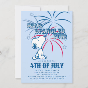 Peanuts 4 juli Star Spangled Fun Feestdagenkaart