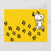 Peanuts | Afdrukpad Snoopy Paw Briefkaart (Voorkant)