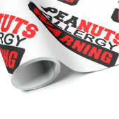 Peanuts Allergy Warning Cadeaupapier (Rol Hoek)