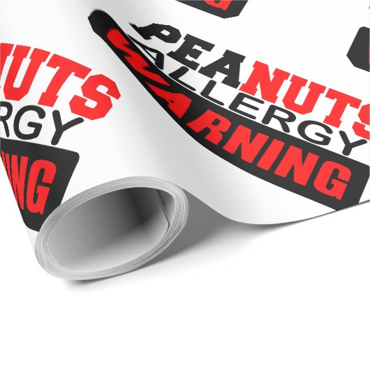 Peanuts Allergy Warning Cadeaupapier (Rol Hoek)