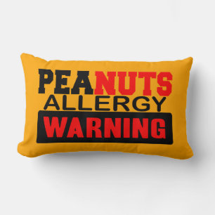 Peanuts Allergy Warning Kussen