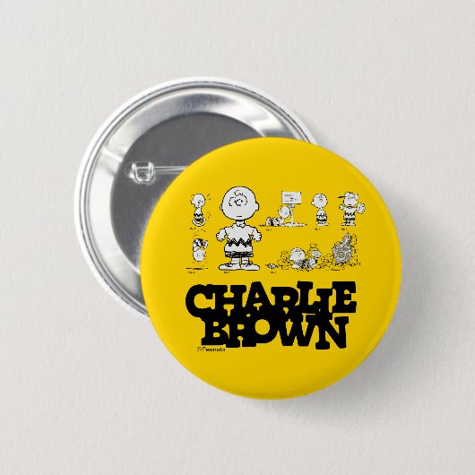 Peanuts | Always Charlie Brown Ronde Button 5,7 Cm (Voorkant /achterkant)