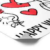 Peanuts - And Happy Valentines Day Hearts Poster (Hoek)