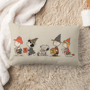 Peanuts-bende Happy Halloween-optocht Kussen