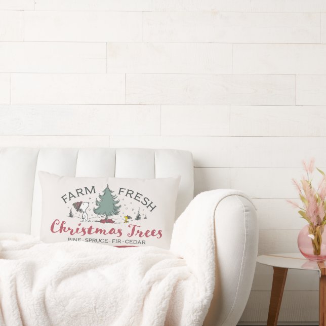 Peanuts | Boerderij Verse kerstbomen Kussen (Bank)