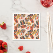 Peanuts |  Button Happy Halloween Pattern Servet (Insitu)