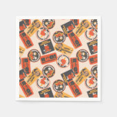 Peanuts |  Button Happy Halloween Pattern Servet (Voorkant)